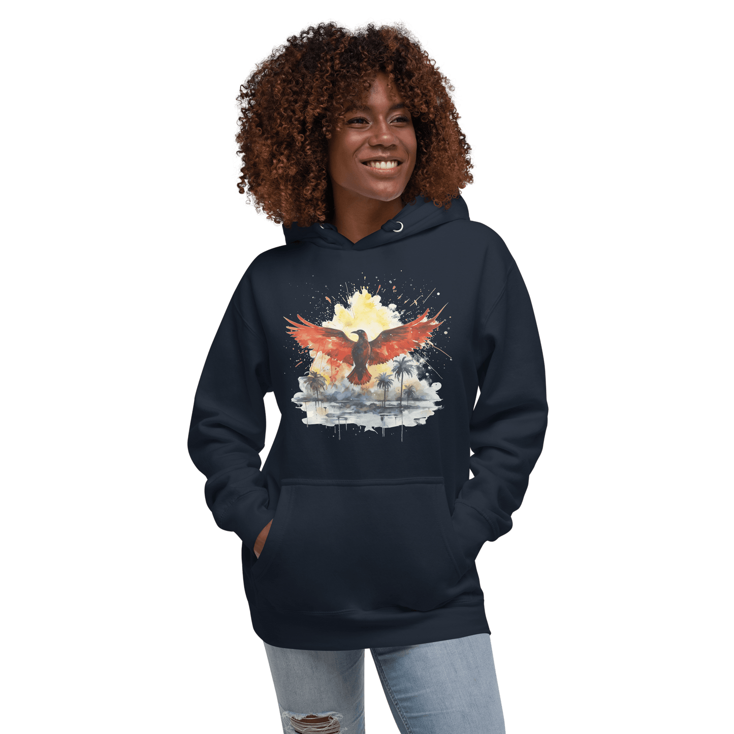 Unisex Premium Kapuzenpullover "Firebird" - Artexio