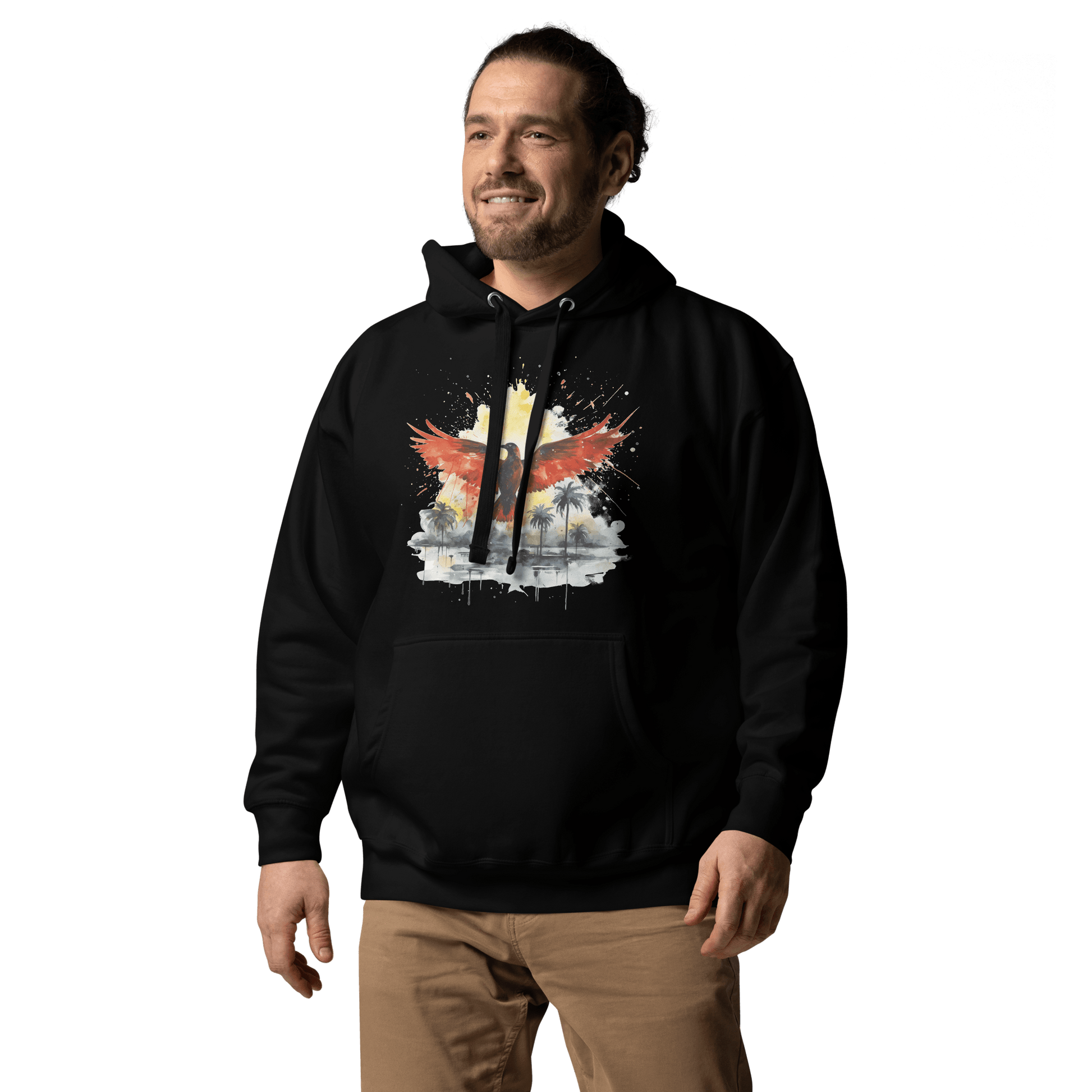 Unisex Premium Kapuzenpullover "Firebird" - Artexio