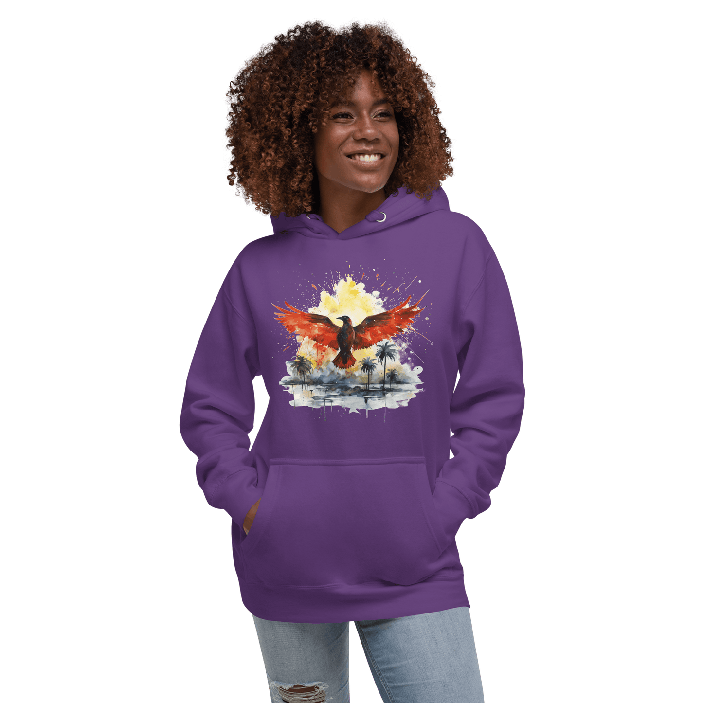 Unisex Premium Kapuzenpullover "Firebird" - Artexio