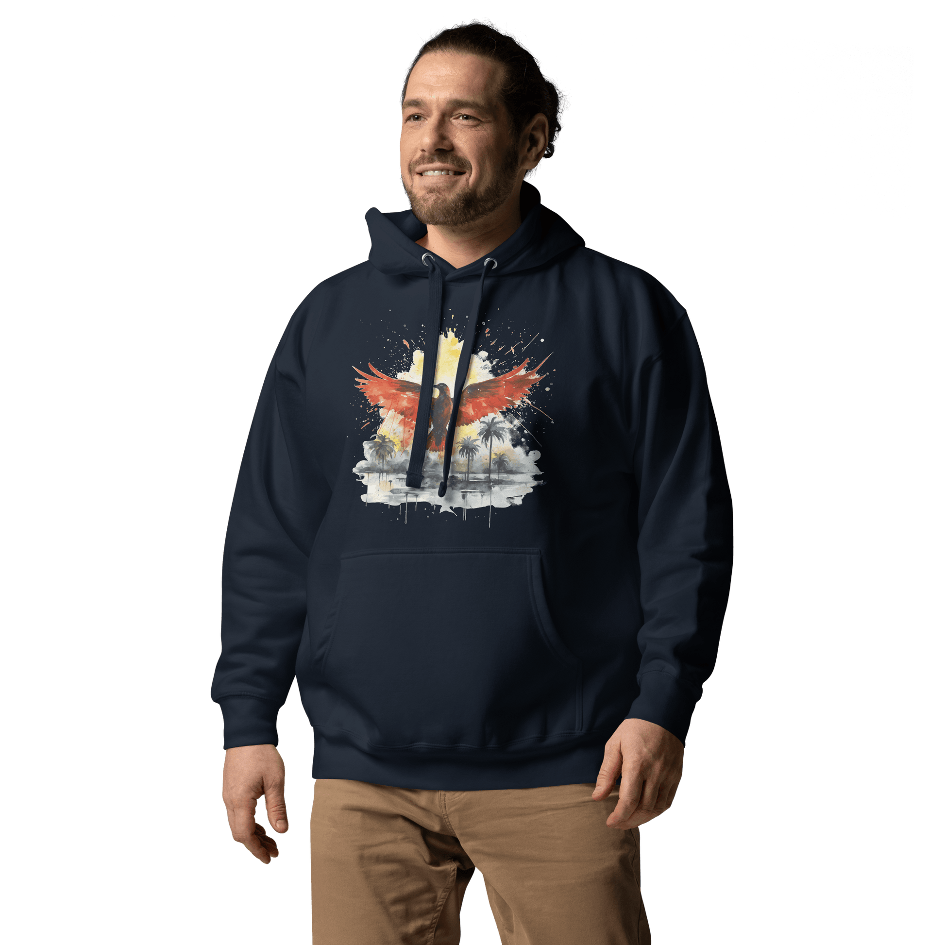 Unisex Premium Kapuzenpullover "Firebird" - Artexio