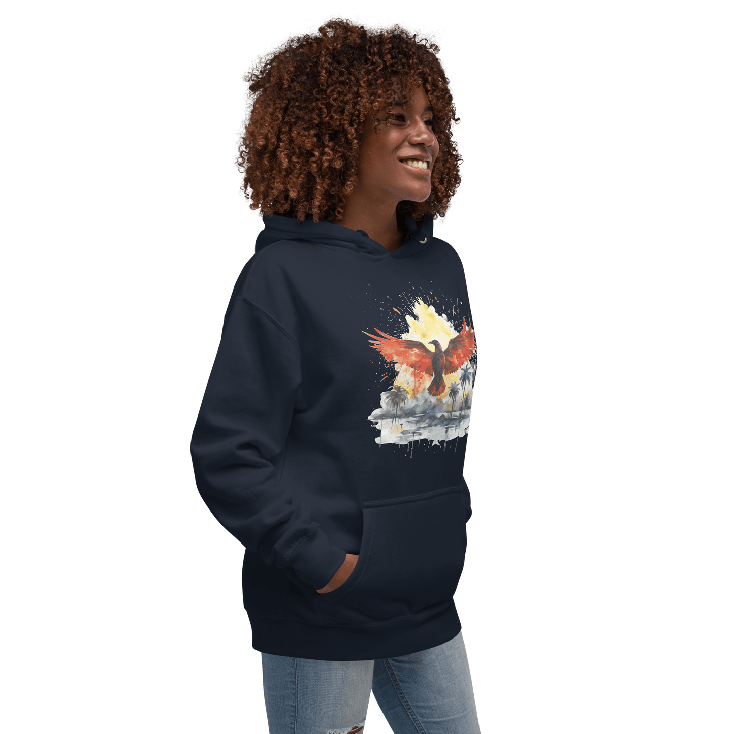 Unisex Premium Kapuzenpullover "Firebird" - Artexio