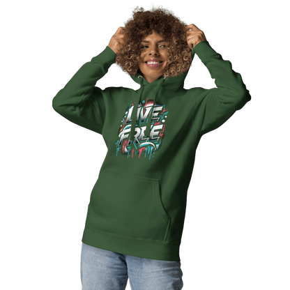 Unisex Premium Kapuzenpullover "Live Free" - Artexio