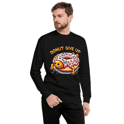 Unisex Premium Sweatshirt "Donut give up" - Artexio