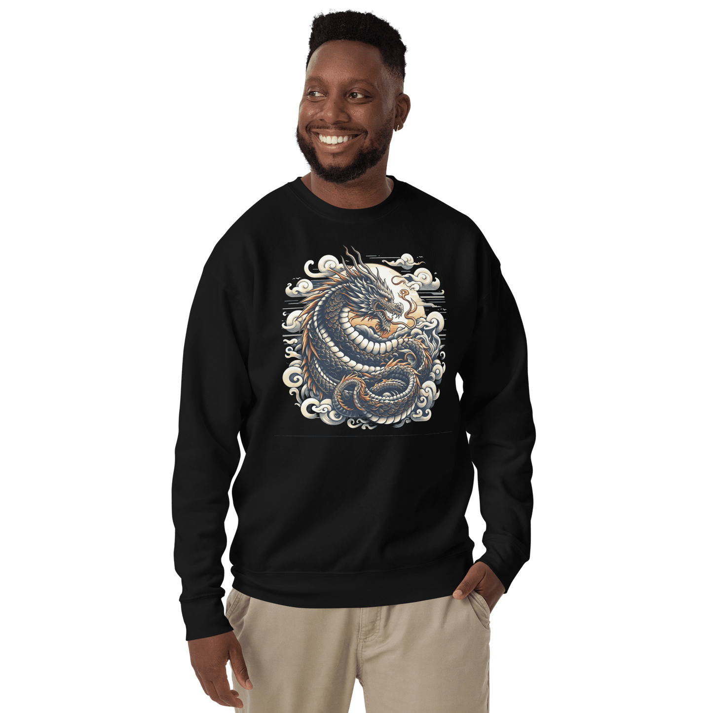 Unisex Premium Sweatshirt "Drache" - Artexio