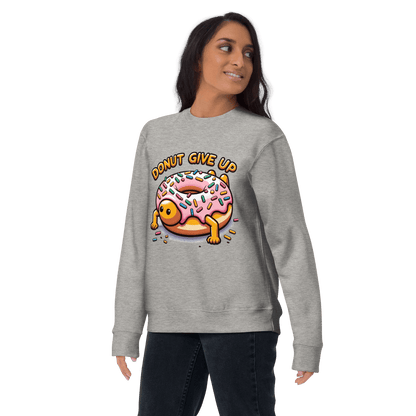 Unisex Premium Sweatshirt "Donut give up" - Artexio