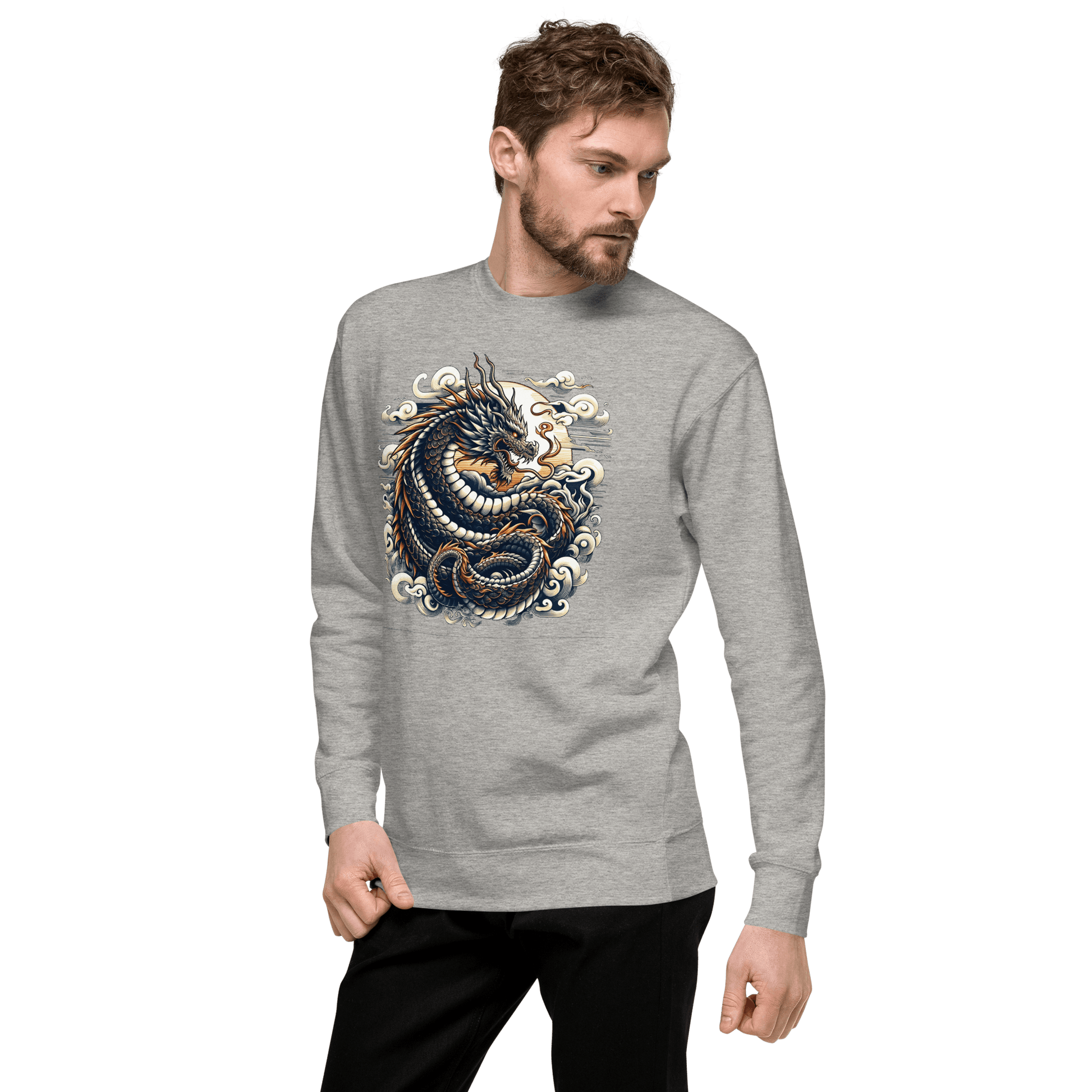 Unisex Premium Sweatshirt "Drache" - Artexio