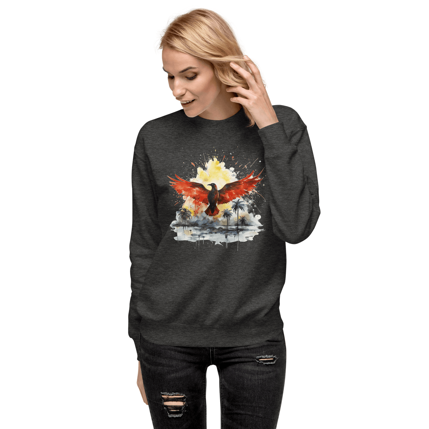 Unisex Premium Sweatshirt "Firebird" - Artexio