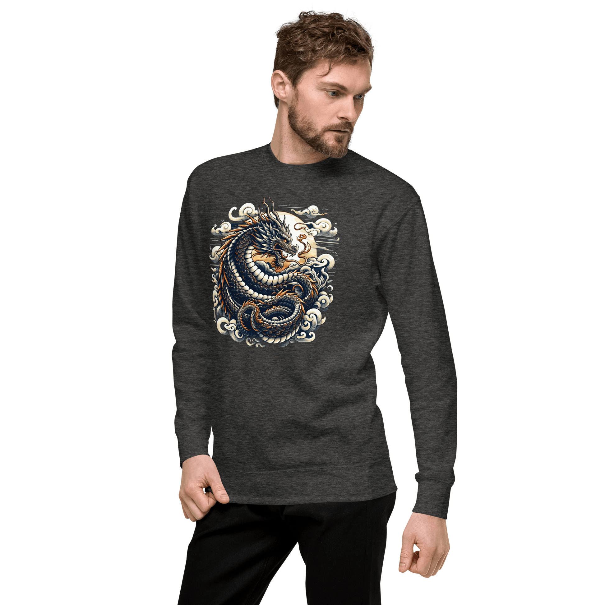 Unisex Premium Sweatshirt "Drache" - Artexio