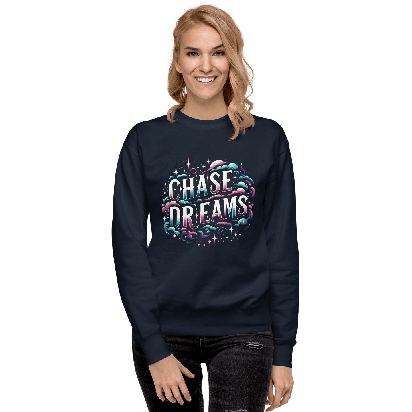 Unisex Premium Sweatshirt "Chase Dreams" - Artexio