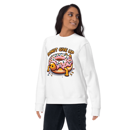 Unisex Premium Sweatshirt "Donut give up" - Artexio