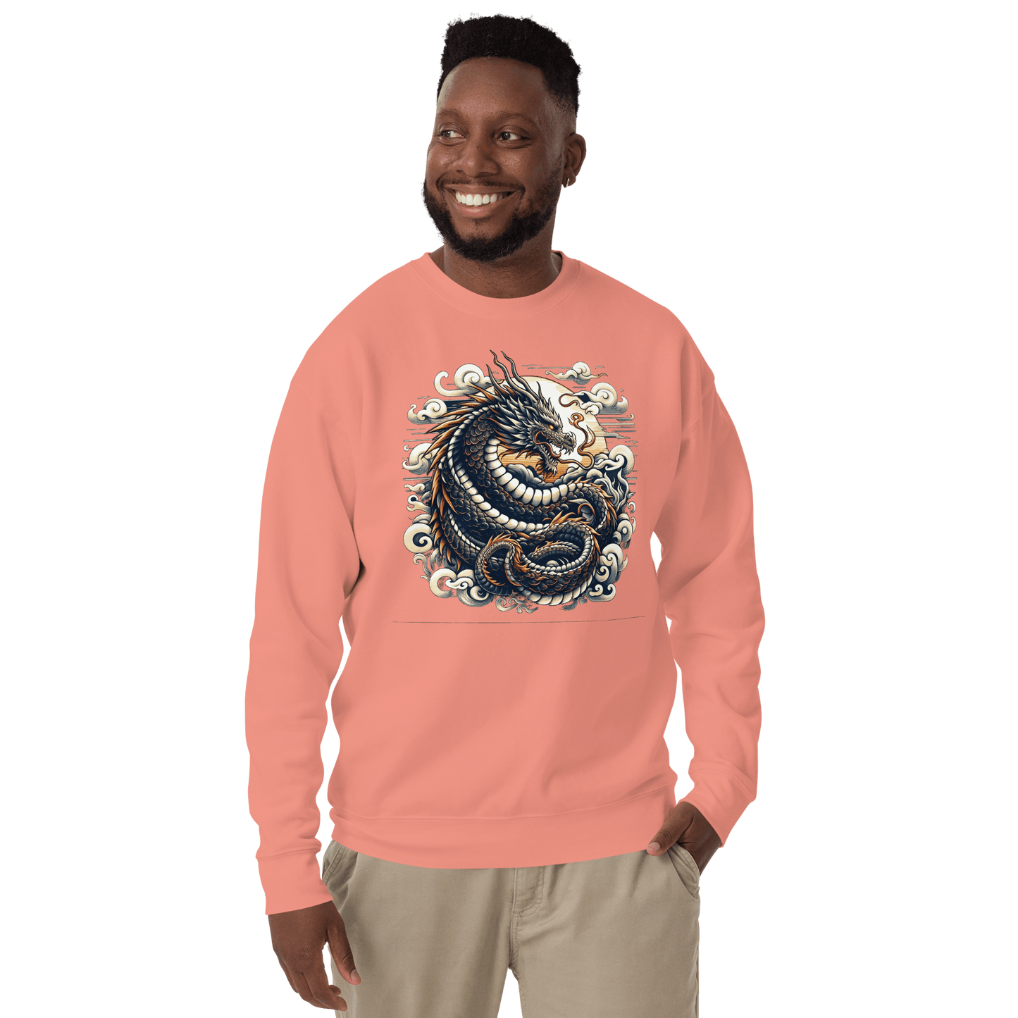 Unisex Premium Sweatshirt "Drache" - Artexio