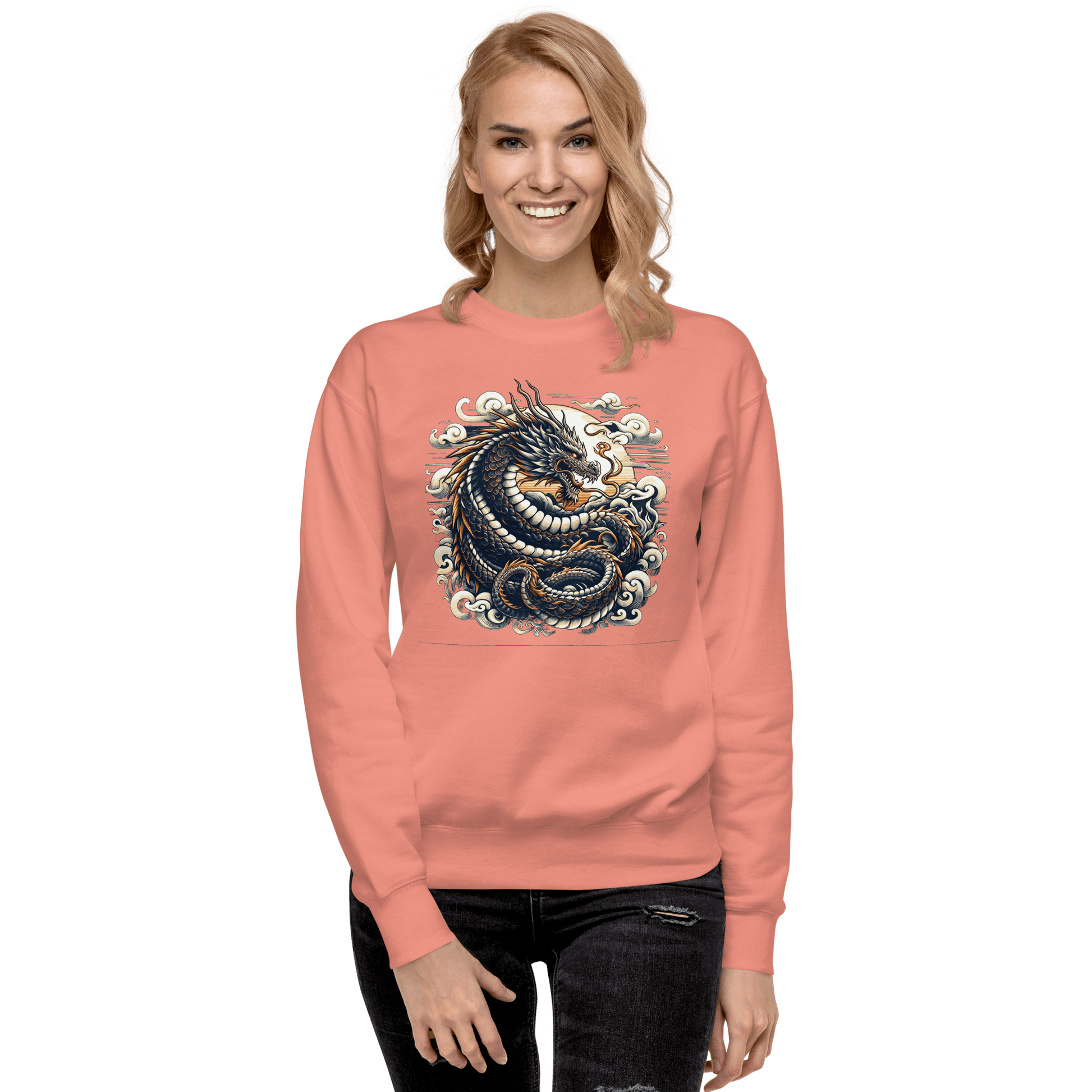 Unisex Premium Sweatshirt "Drache" - Artexio