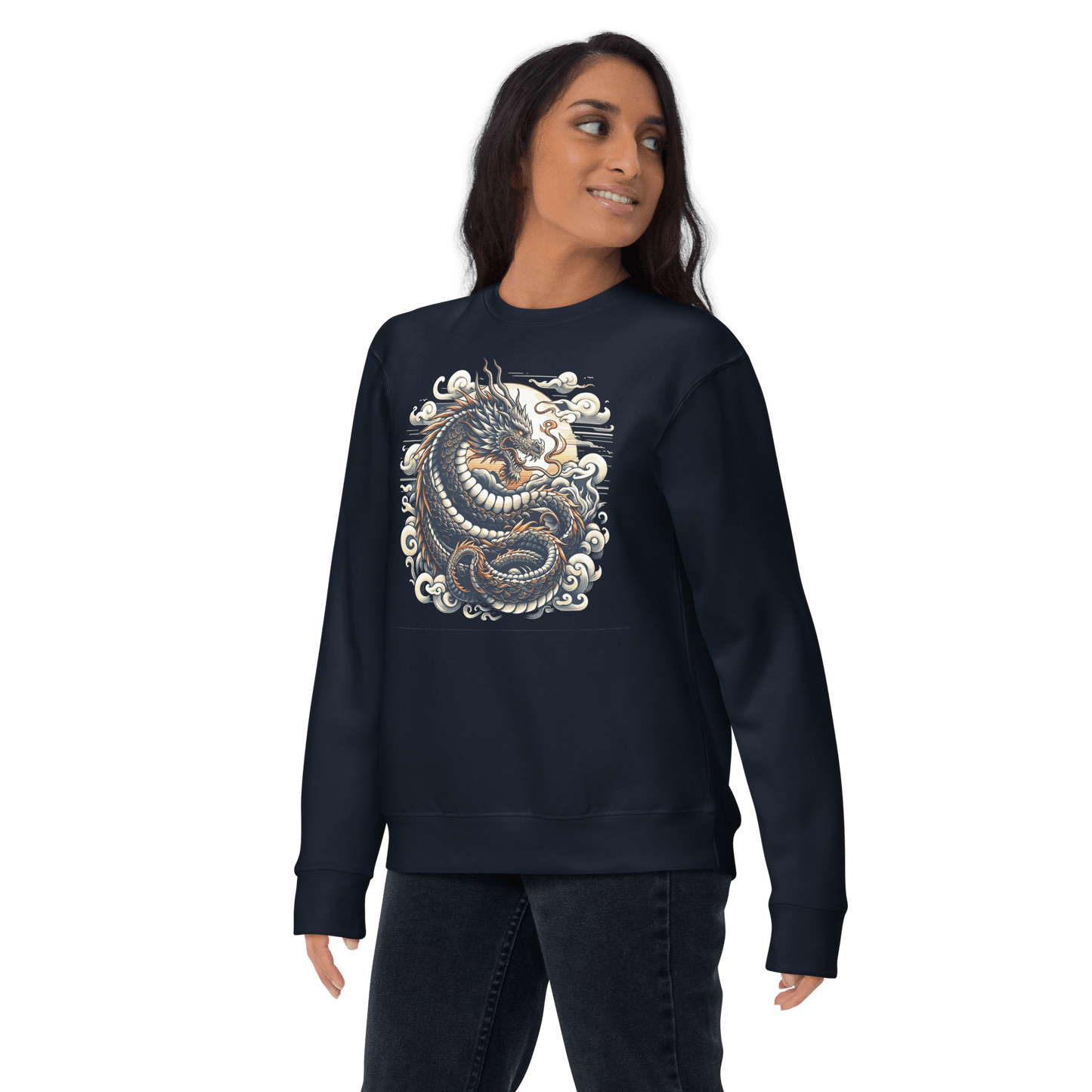 Unisex Premium Sweatshirt "Drache" - Artexio