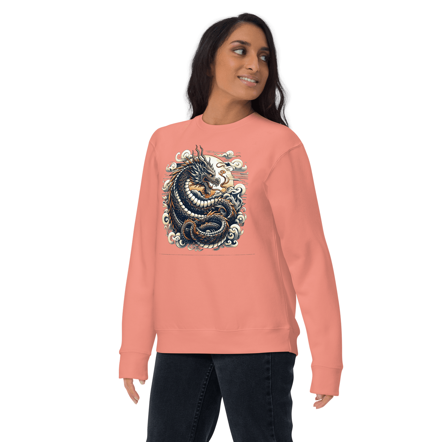 Unisex Premium Sweatshirt "Drache" - Artexio