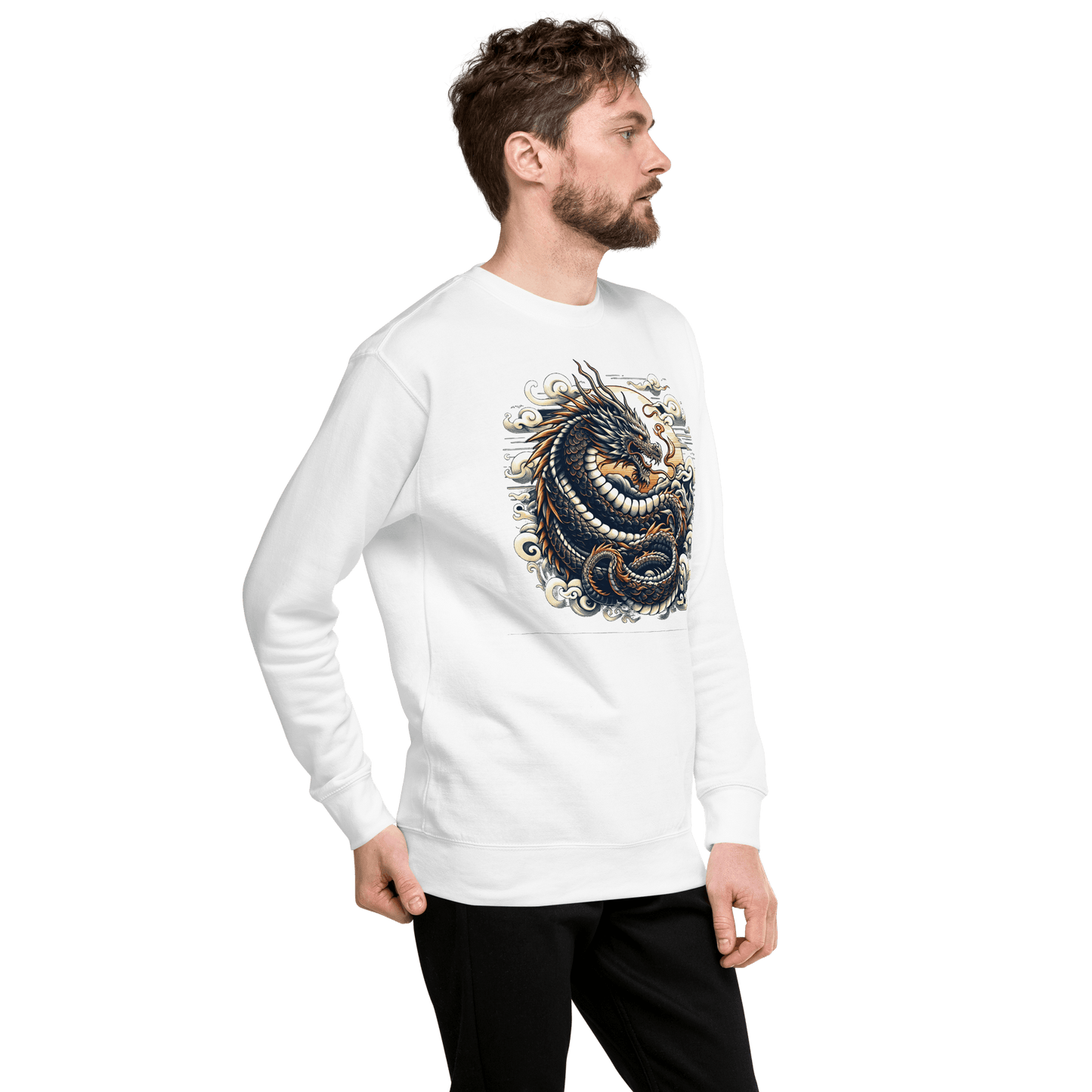 Unisex Premium Sweatshirt "Drache" - Artexio