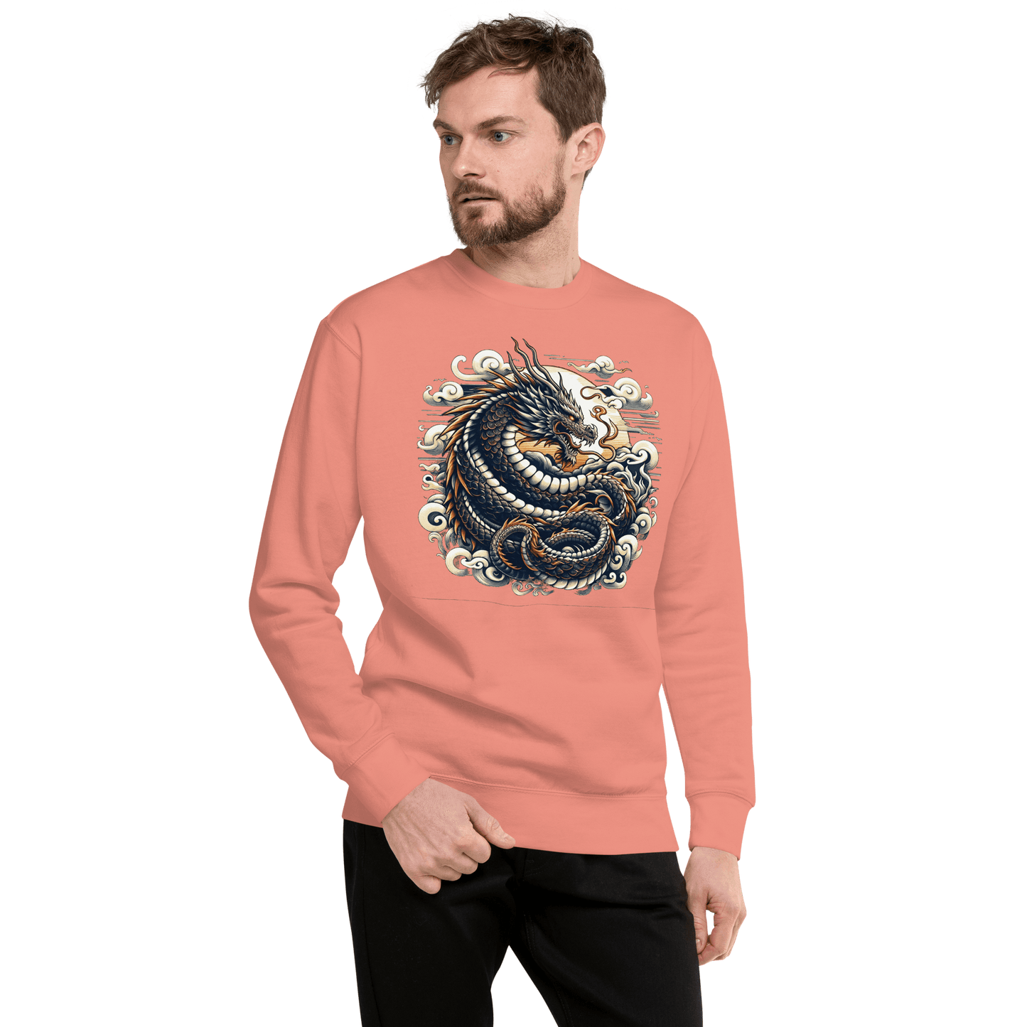 Unisex Premium Sweatshirt "Drache" - Artexio