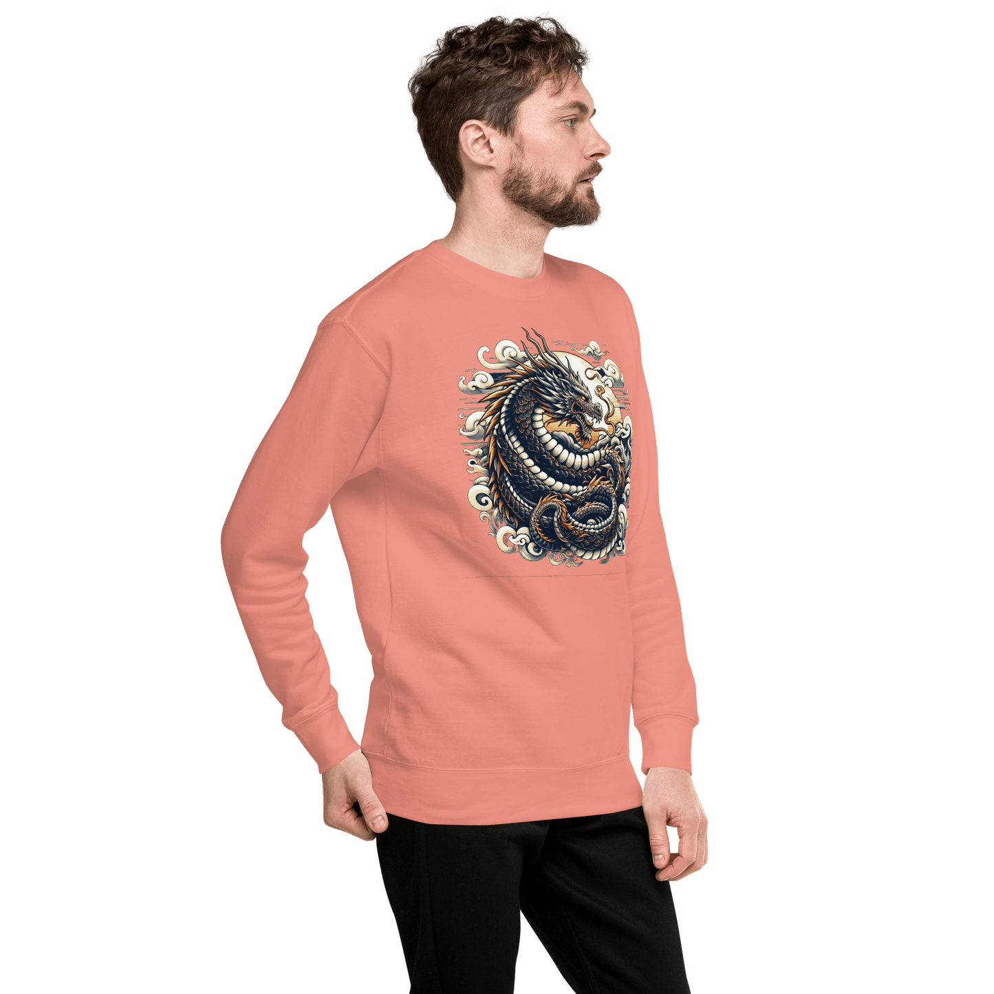 Unisex Premium Sweatshirt "Drache" - Artexio