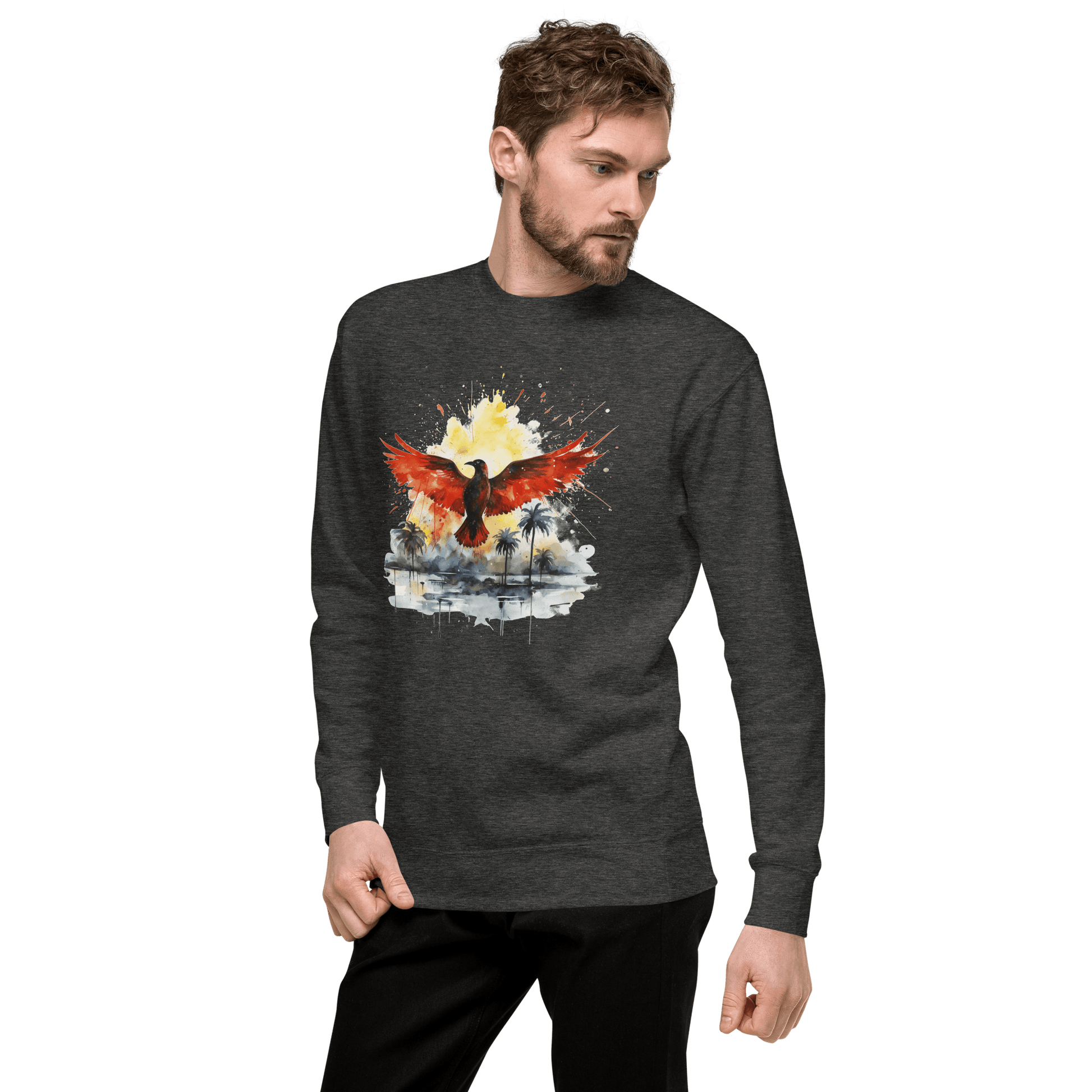 Unisex Premium Sweatshirt "Firebird" - Artexio