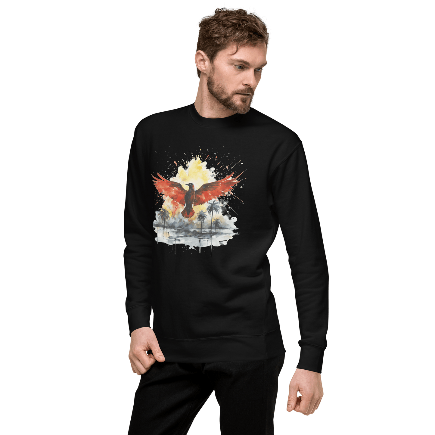 Unisex Premium Sweatshirt "Firebird" - Artexio