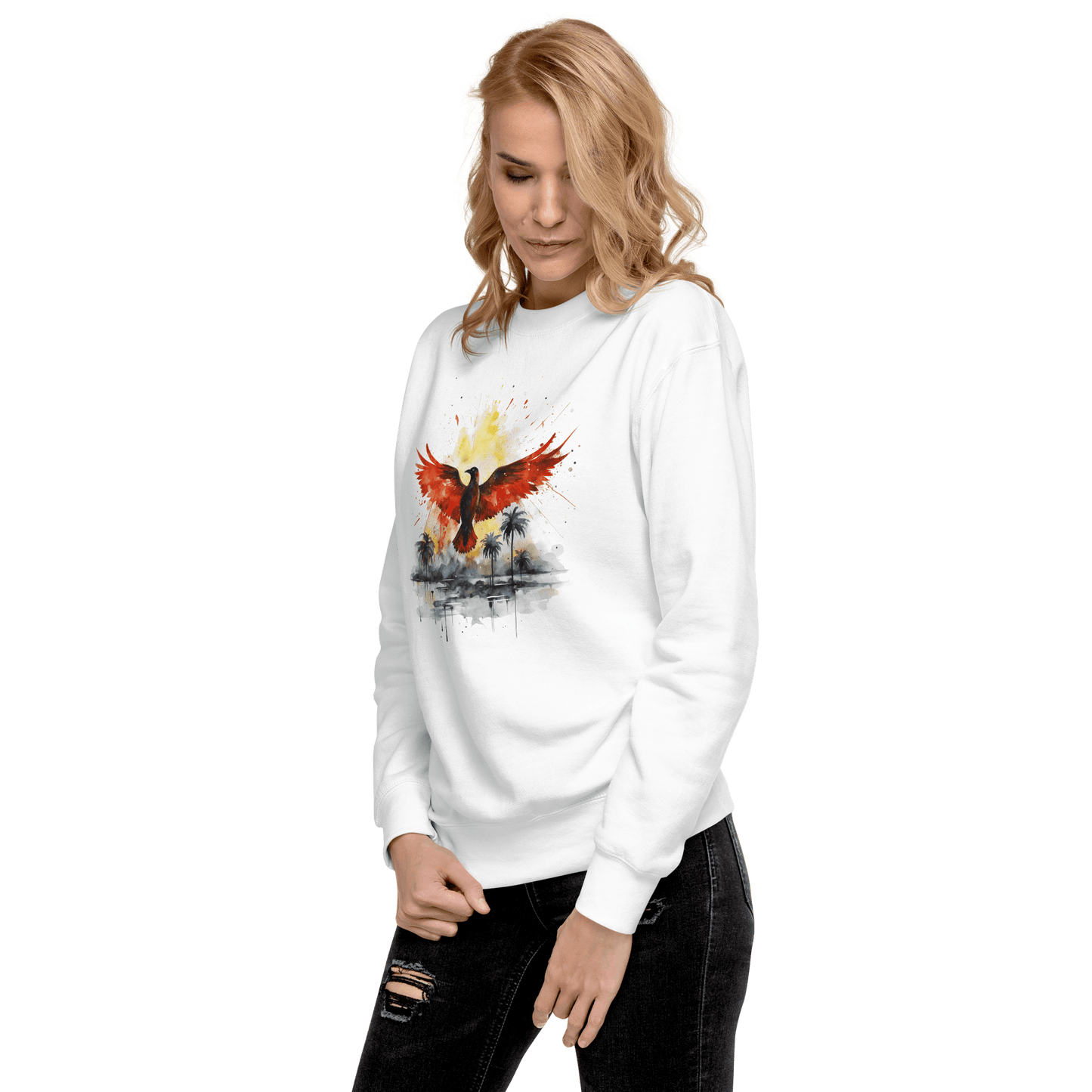 Unisex Premium Sweatshirt "Firebird" - Artexio