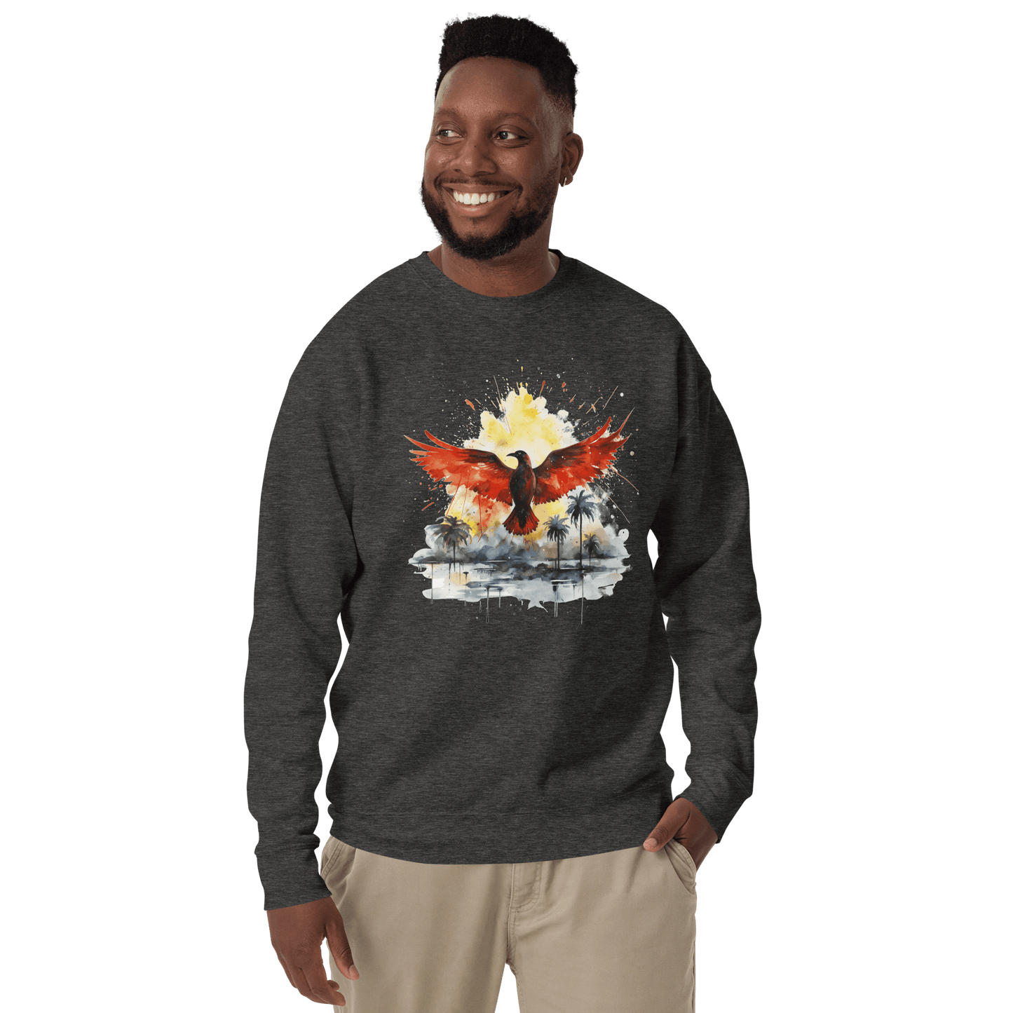 Unisex Premium Sweatshirt "Firebird" - Artexio