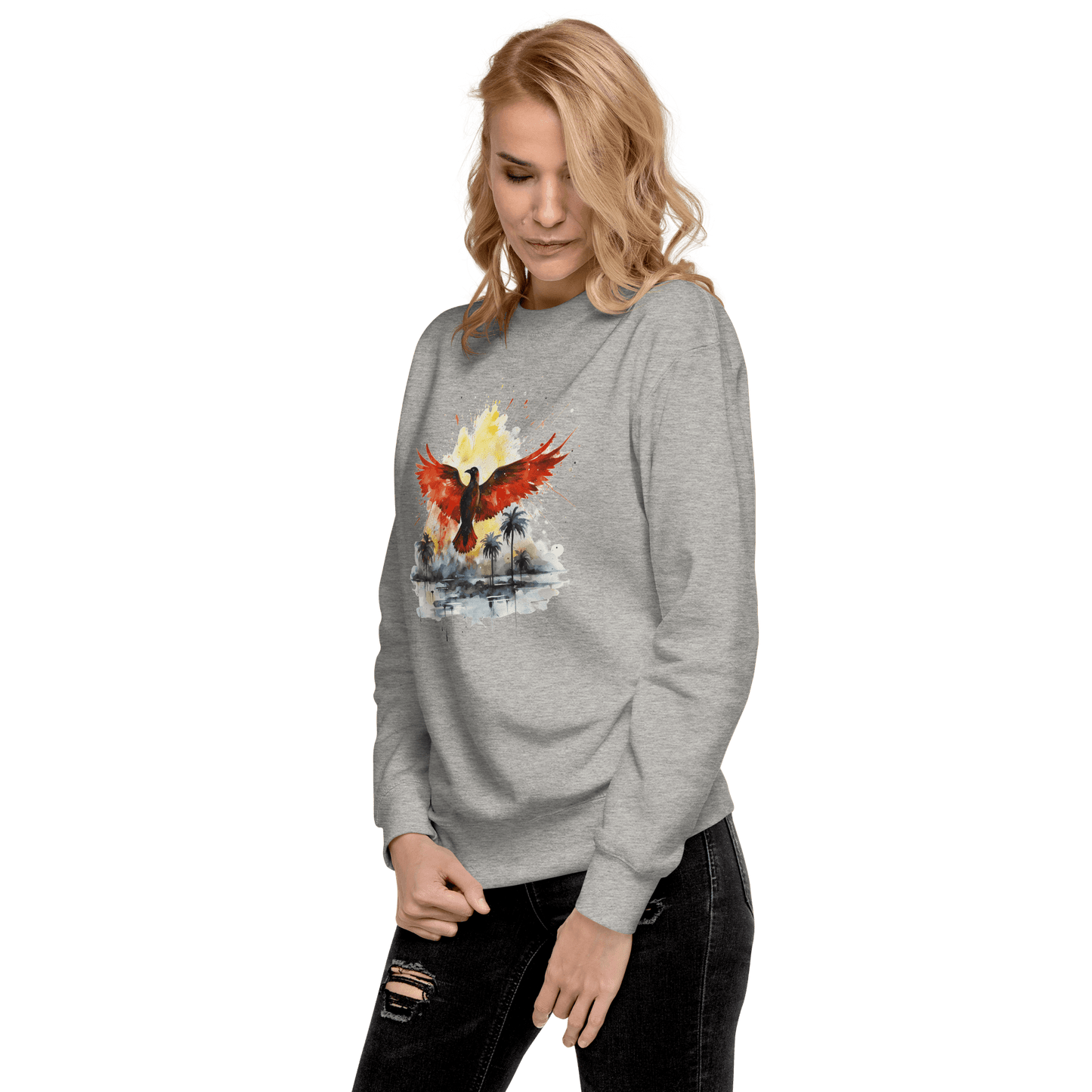 Unisex Premium Sweatshirt "Firebird" - Artexio