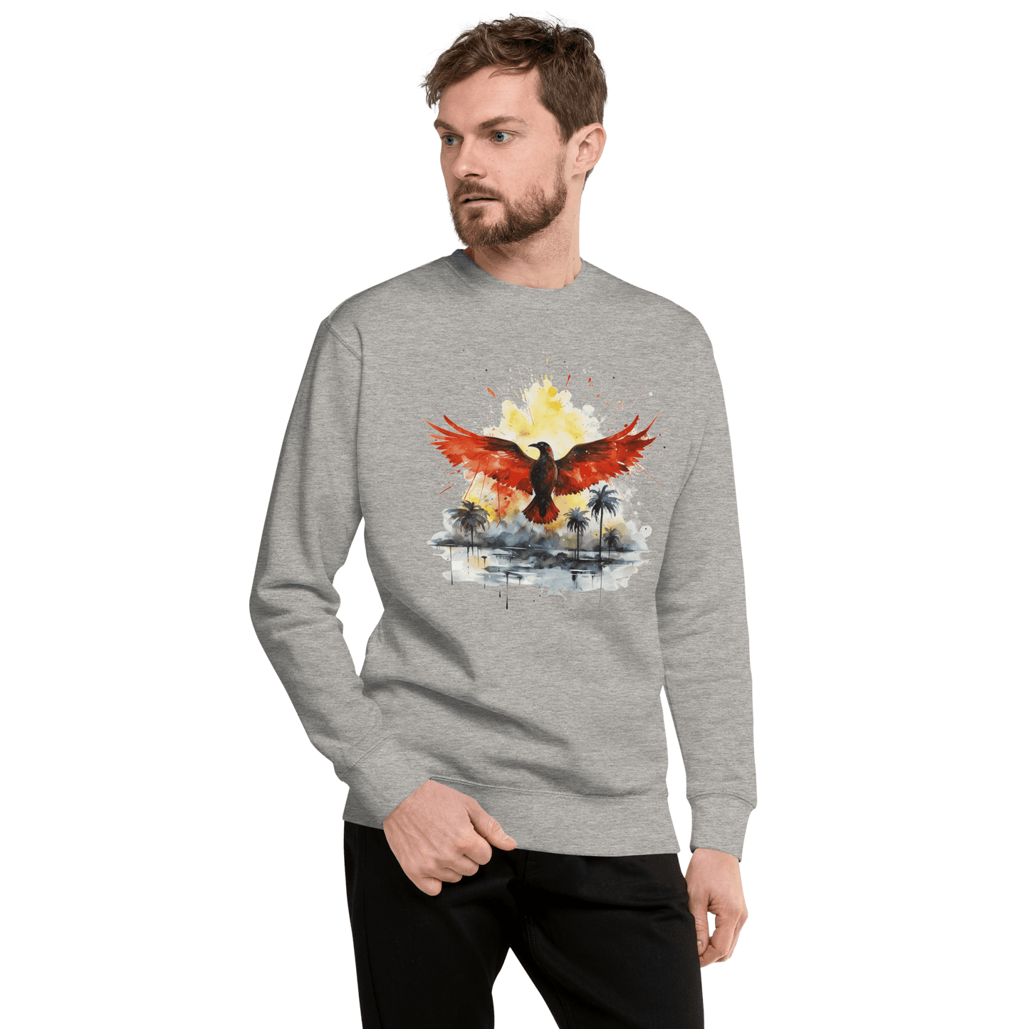 Unisex Premium Sweatshirt "Firebird" - Artexio