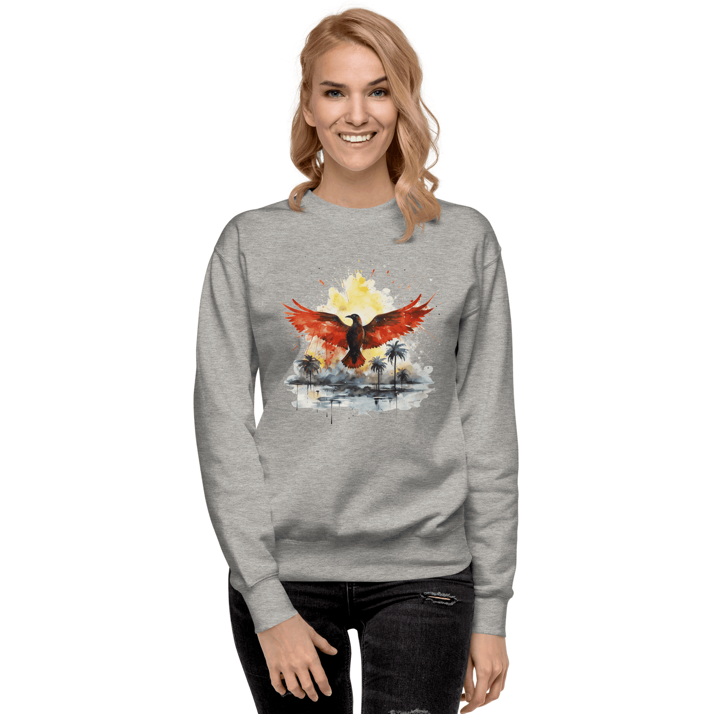 Unisex Premium Sweatshirt "Firebird" - Artexio