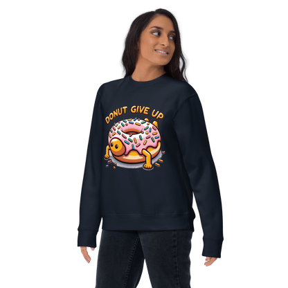 Unisex Premium Sweatshirt "Donut give up" - Artexio