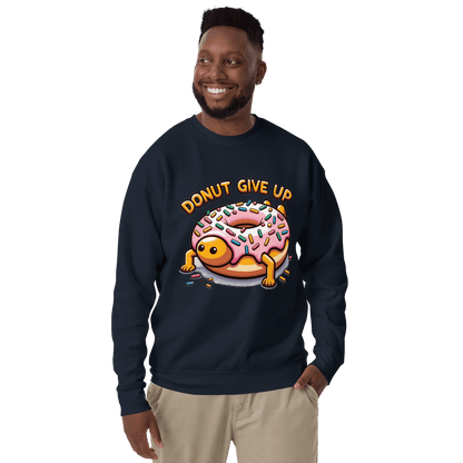 Unisex Premium Sweatshirt "Donut give up" - Artexio