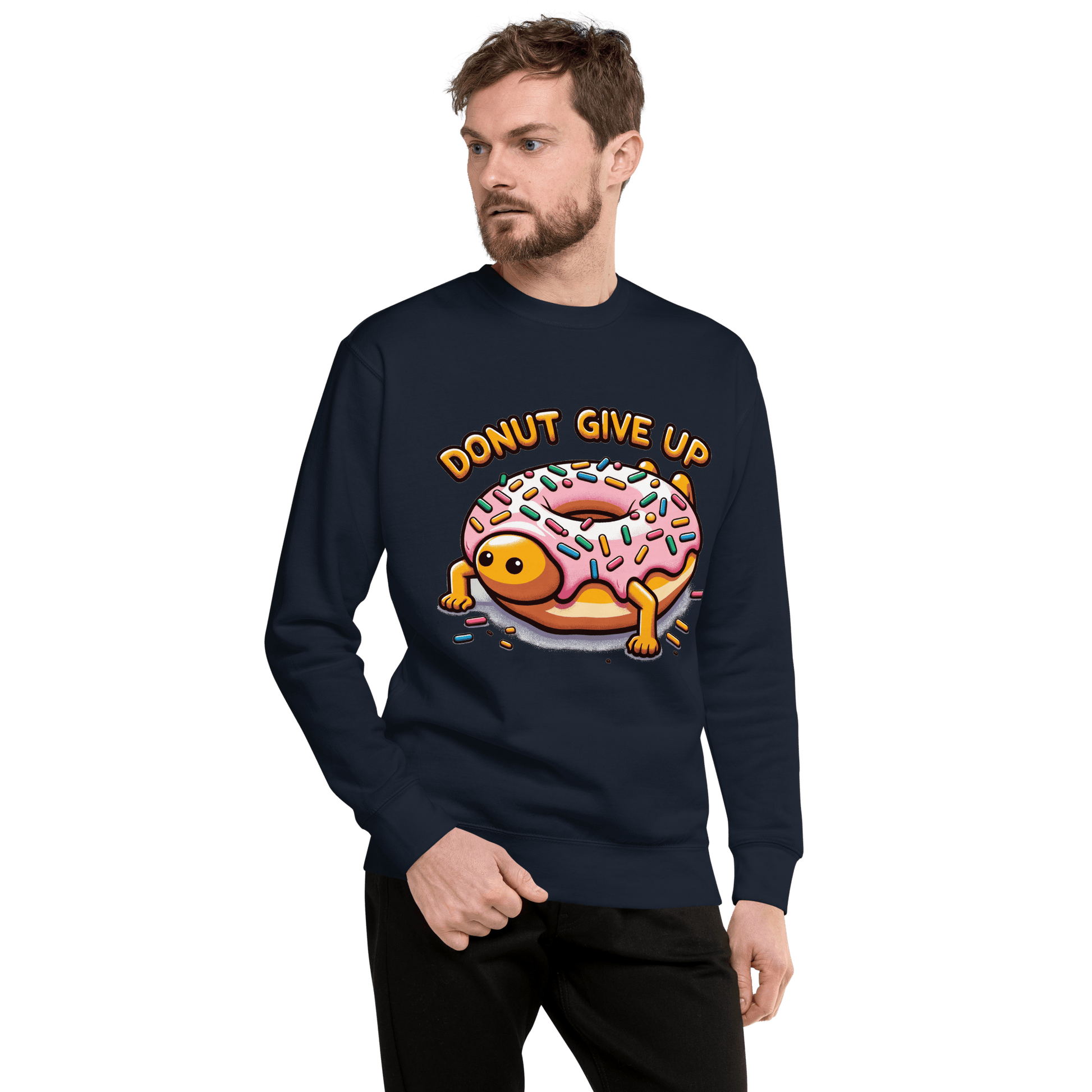 Unisex Premium Sweatshirt "Donut give up" - Artexio