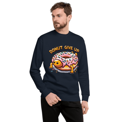 Unisex Premium Sweatshirt "Donut give up" - Artexio