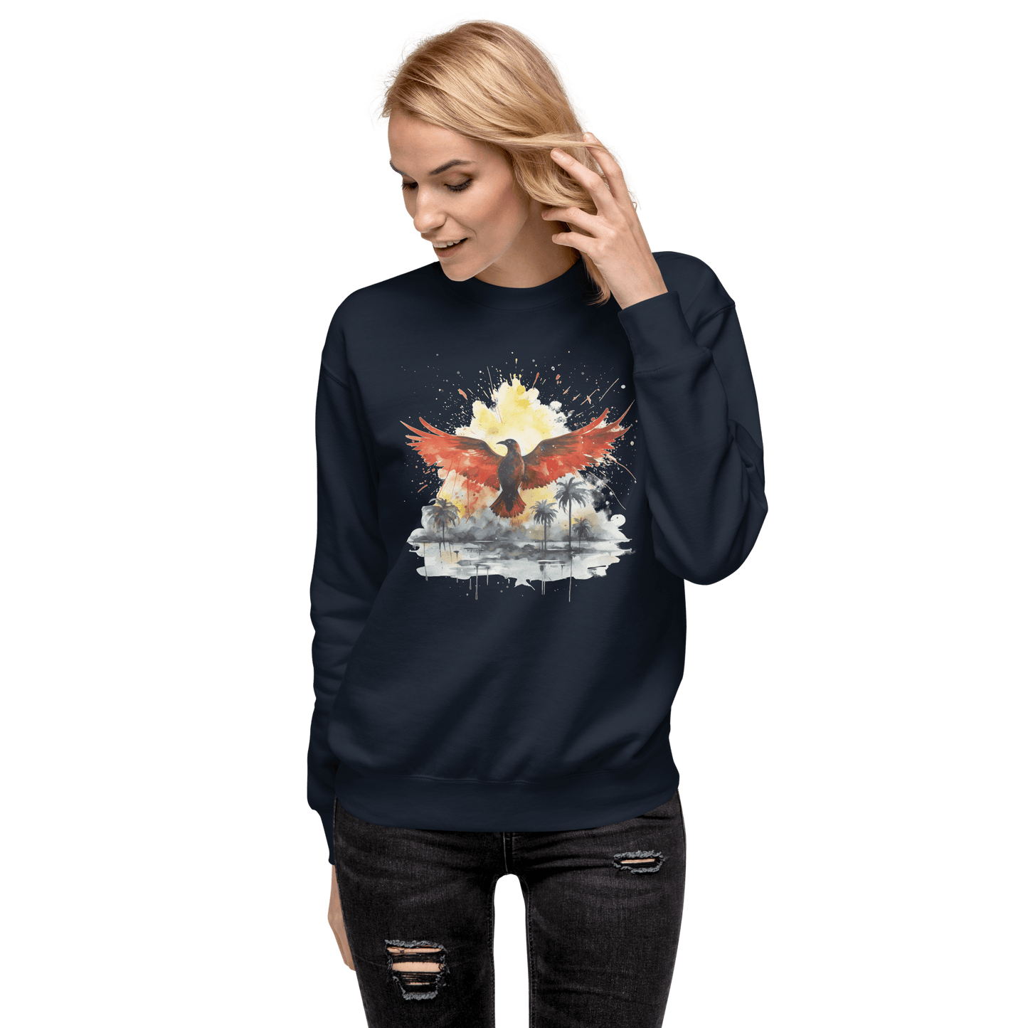 Unisex Premium Sweatshirt "Firebird" - Artexio