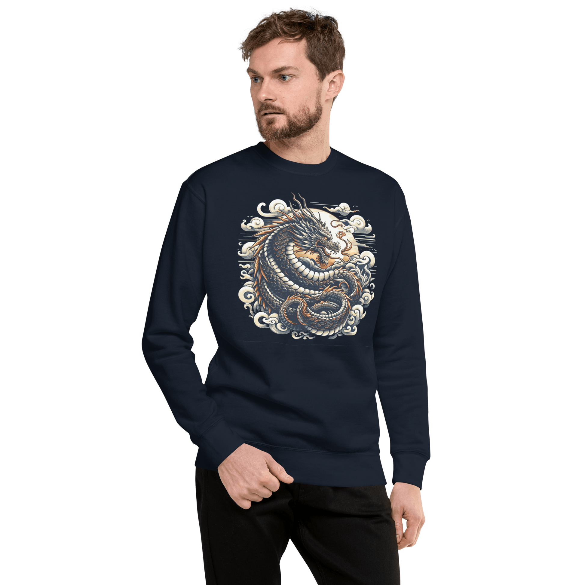 Unisex Premium Sweatshirt "Drache" - Artexio