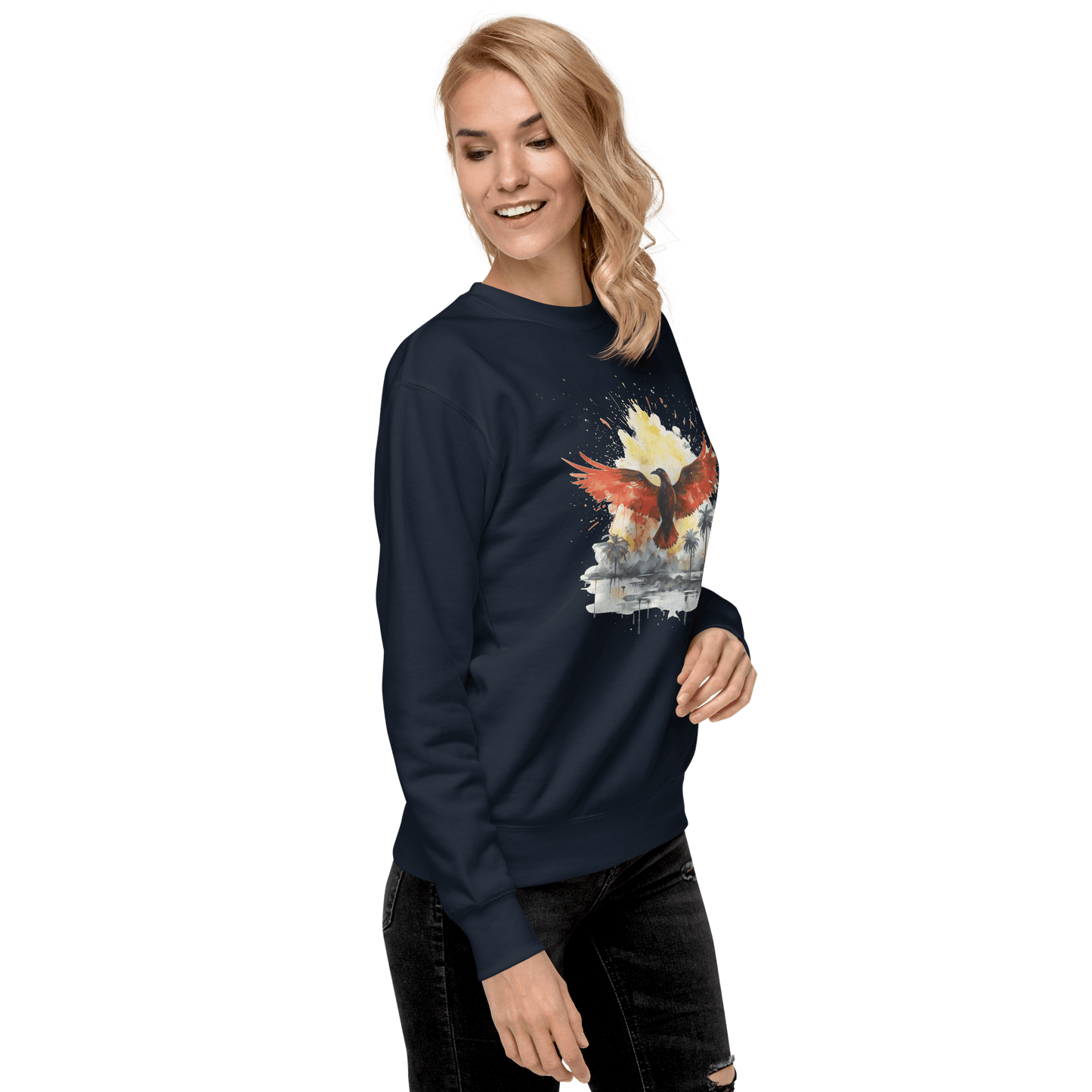 Unisex Premium Sweatshirt "Firebird" - Artexio