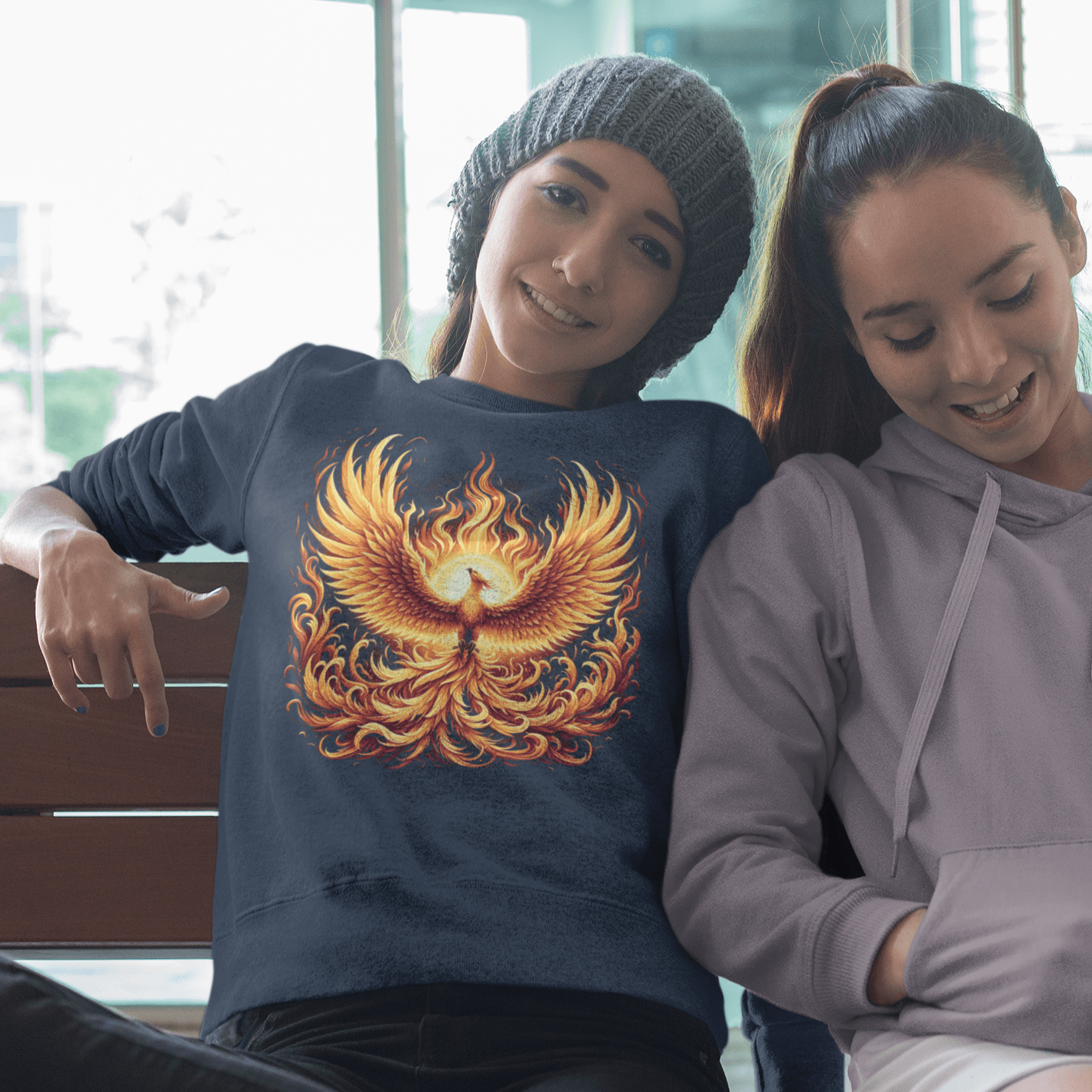 Unisex Premium Sweatshirt "Phoenix" - Artexio