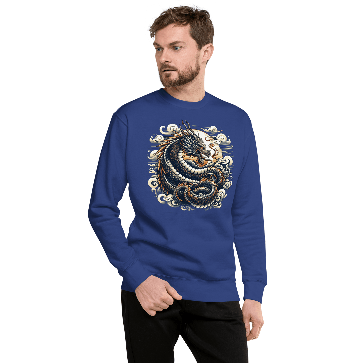 Unisex Premium Sweatshirt "Drache" - Artexio