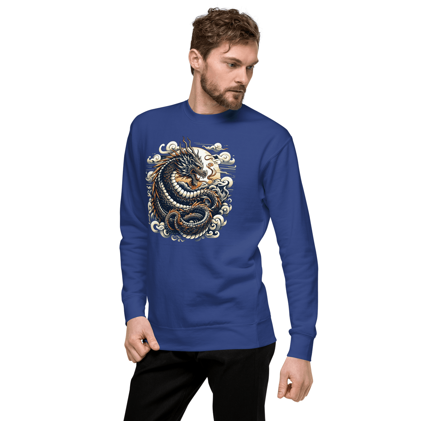 Unisex Premium Sweatshirt "Drache" - Artexio