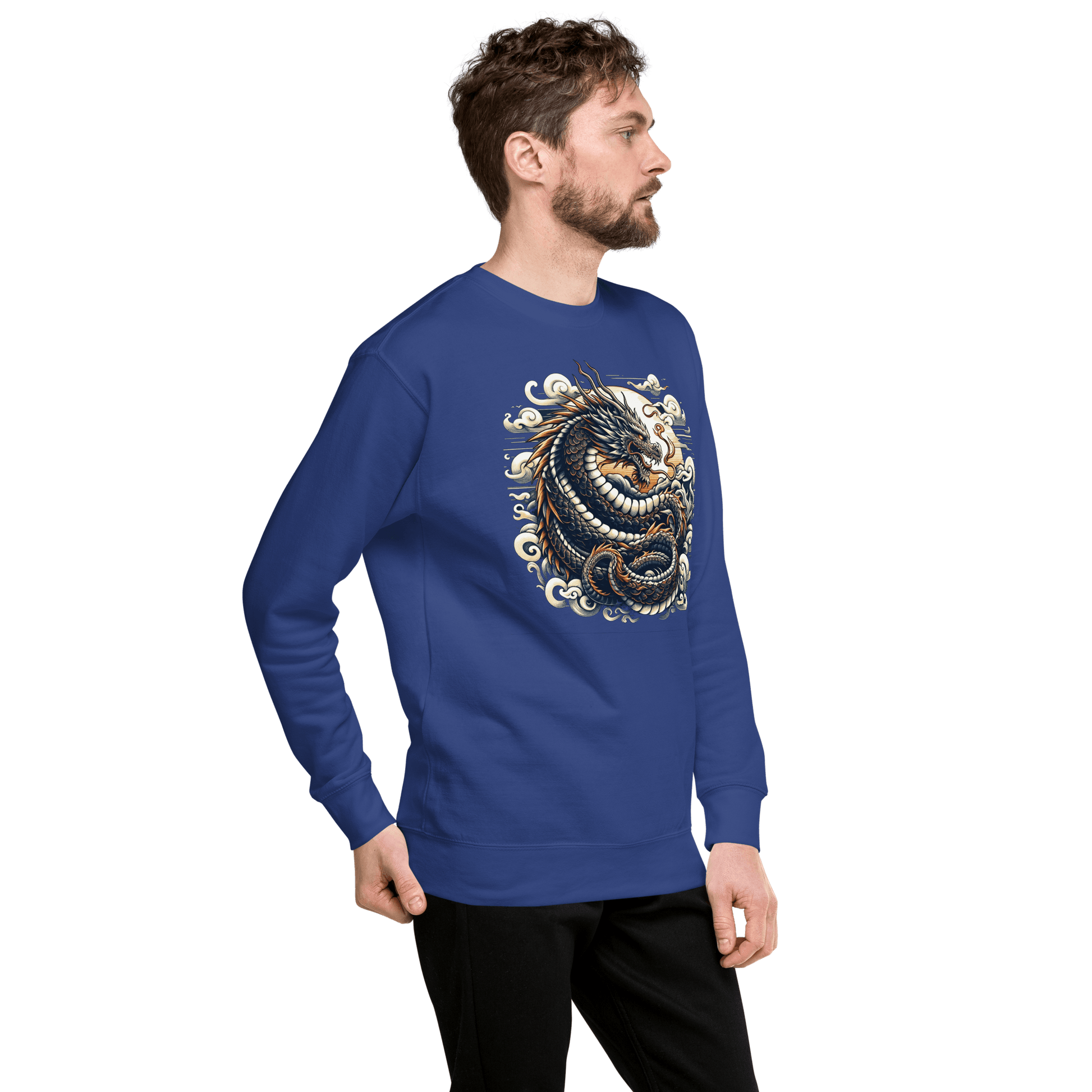 Unisex Premium Sweatshirt "Drache" - Artexio