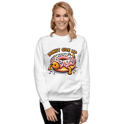 Unisex Premium Sweatshirt "Donut give up" - Artexio