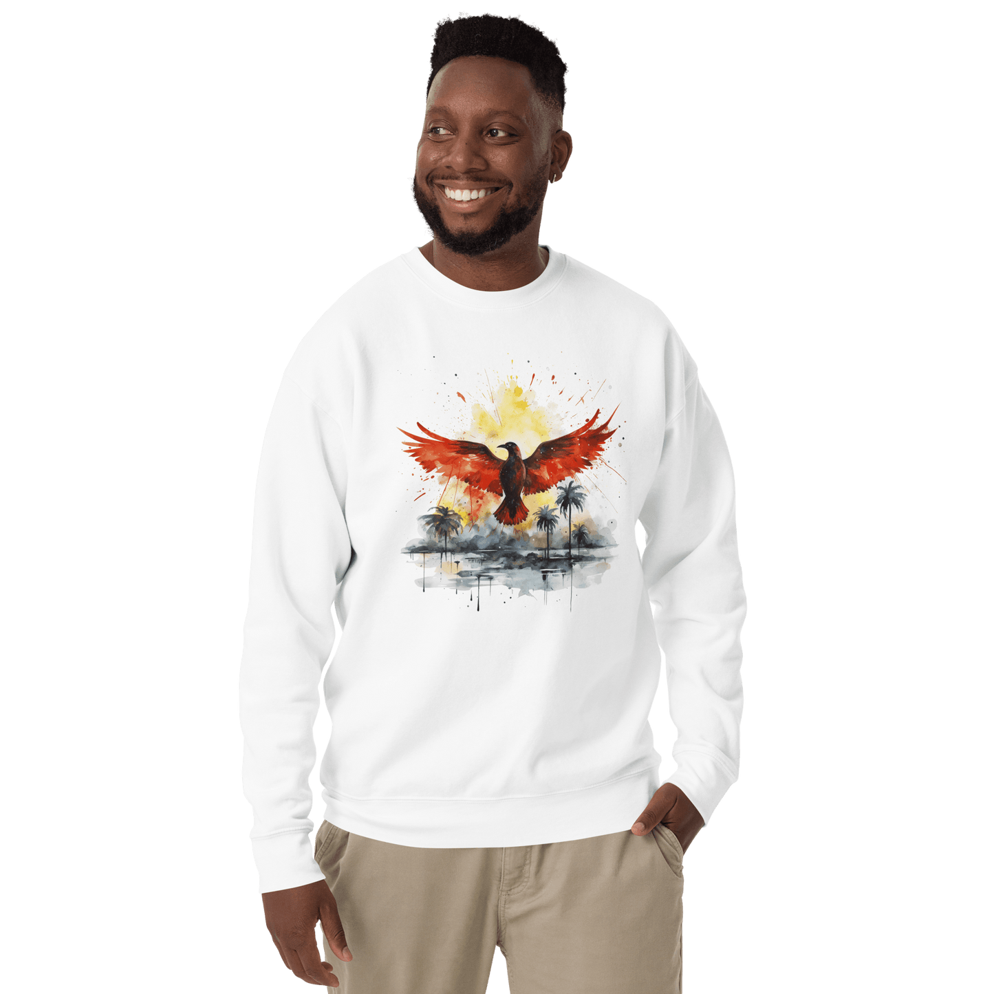 Unisex Premium Sweatshirt "Firebird" - Artexio