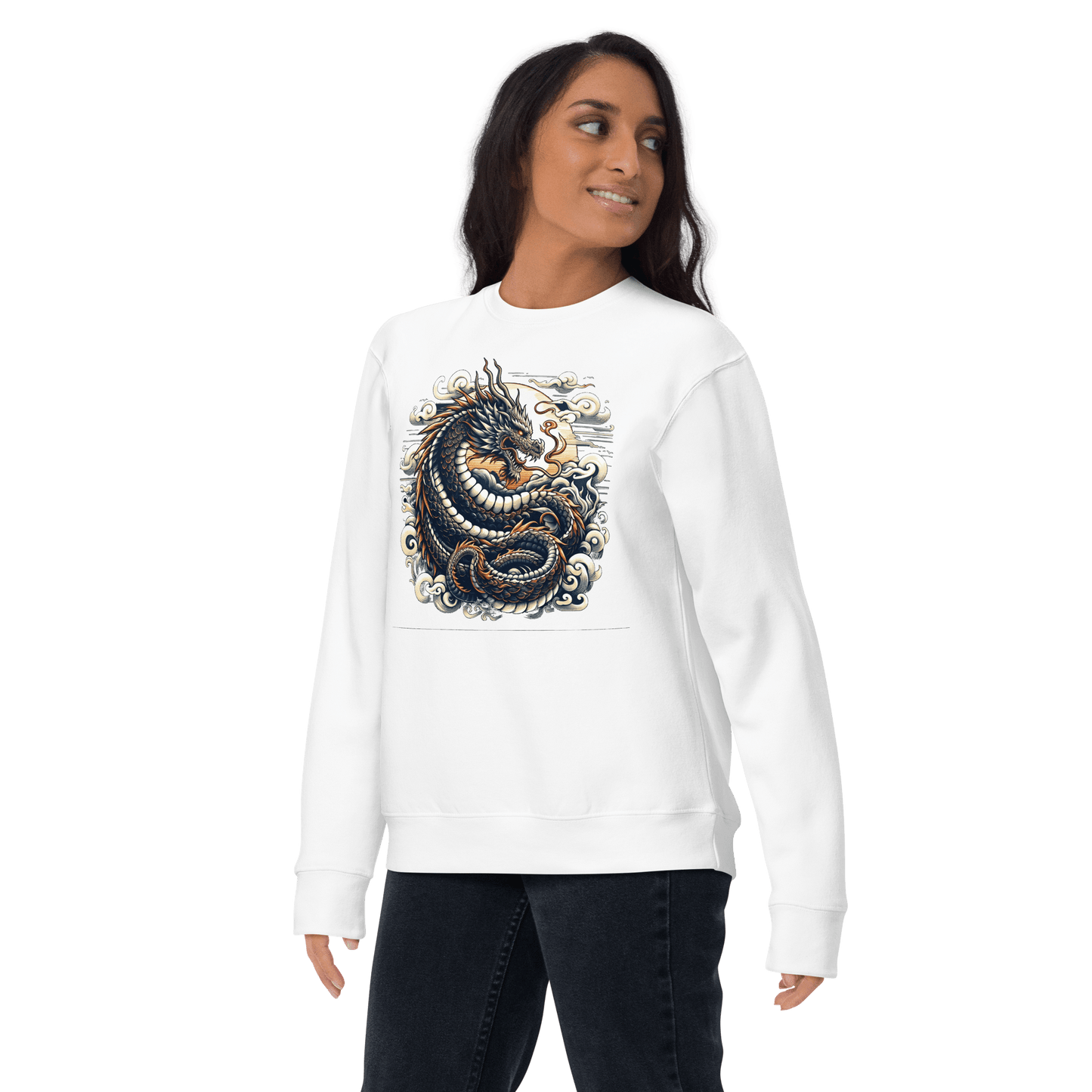 Unisex Premium Sweatshirt "Drache" - Artexio