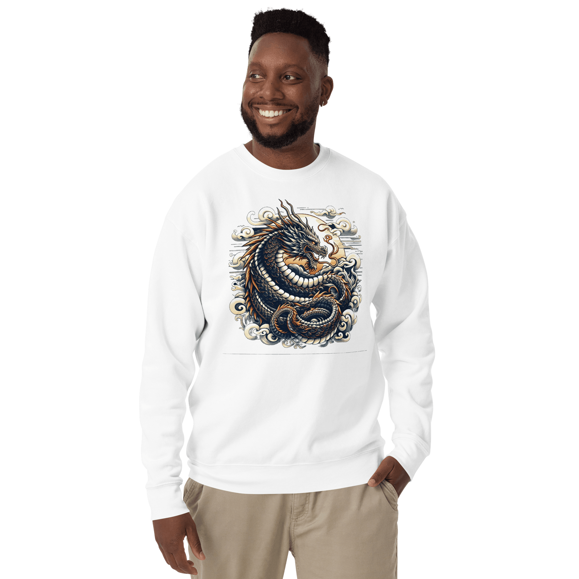 Unisex Premium Sweatshirt "Drache" - Artexio