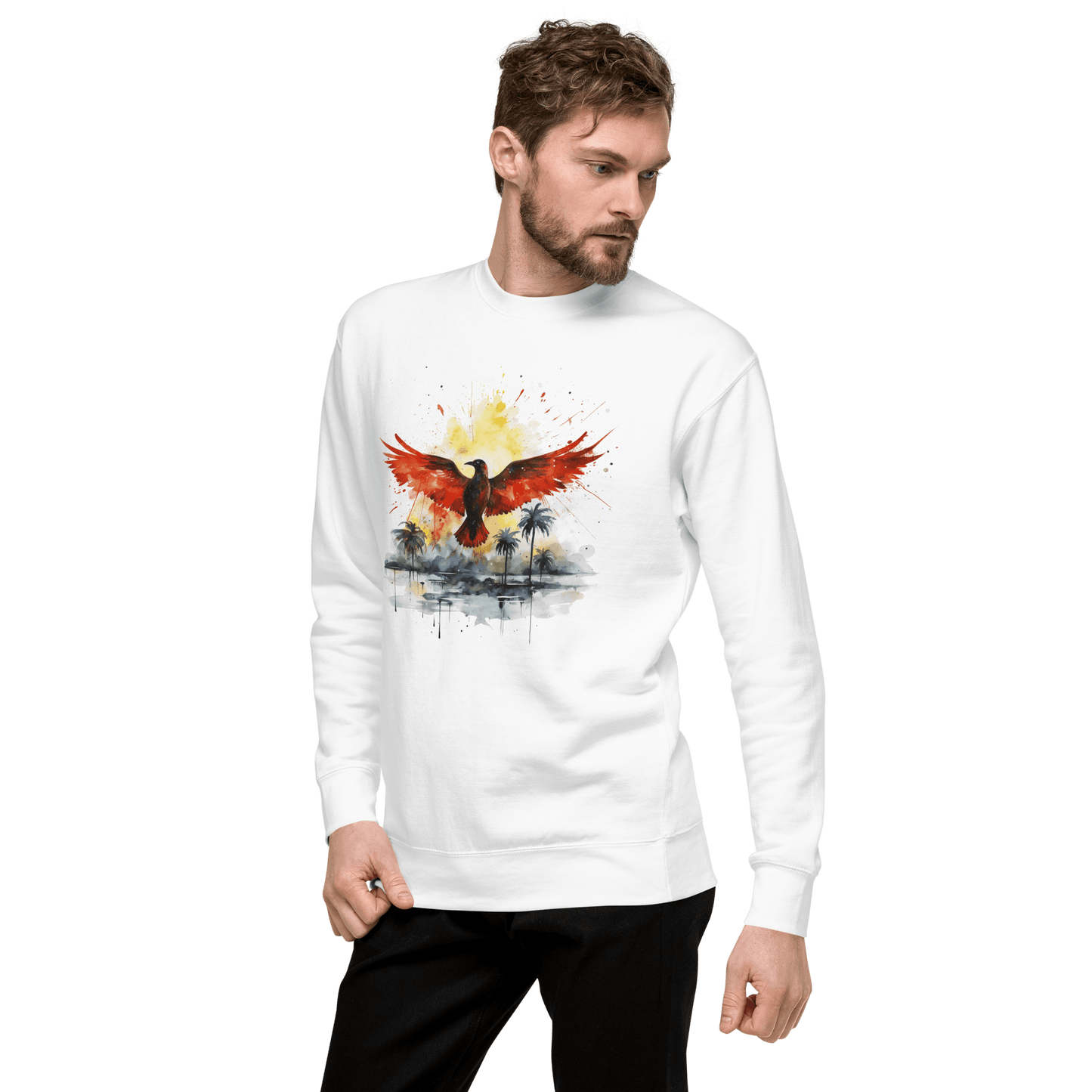 Unisex Premium Sweatshirt "Firebird" - Artexio