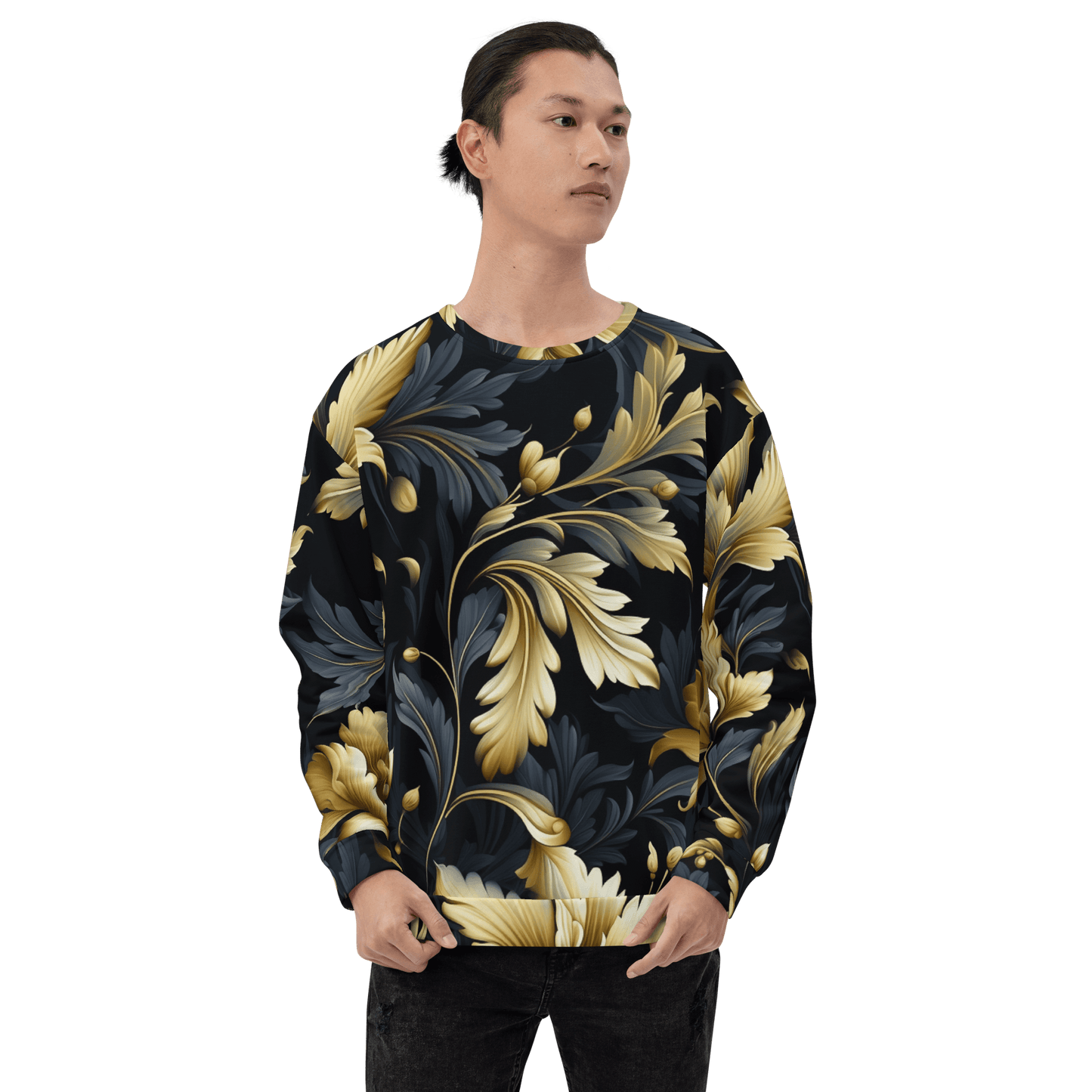 Unisex Sweatshirt "Golden Flora" - Artexio