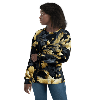 Unisex Sweatshirt "Golden Flora" - Artexio