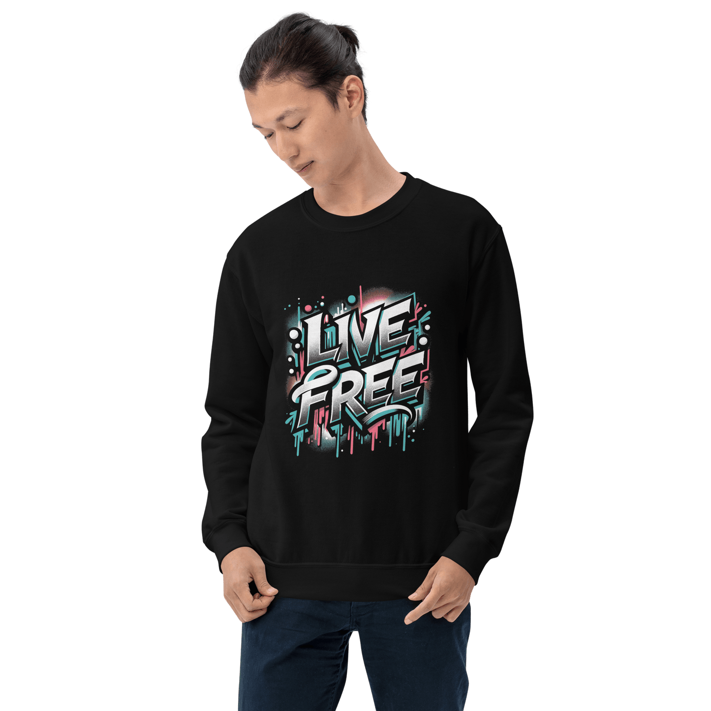 Unisex Sweatshirt "Live Free" - Artexio