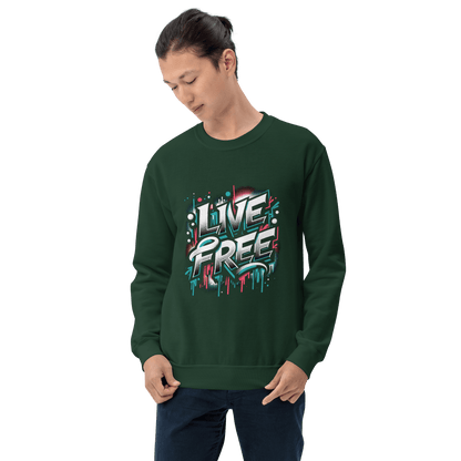 Unisex Sweatshirt "Live Free" - Artexio