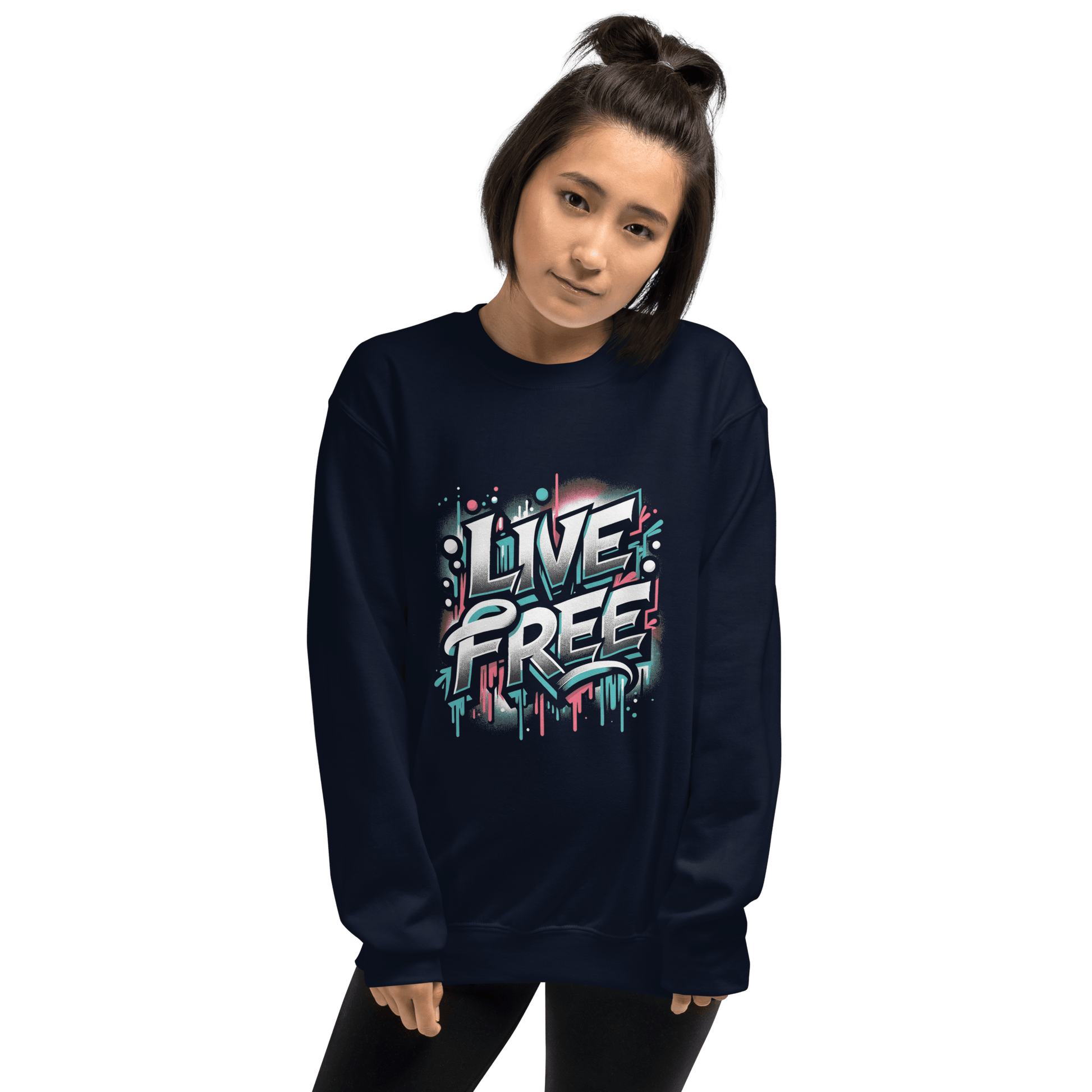 Unisex Sweatshirt "Live Free" - Artexio