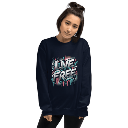 Unisex Sweatshirt "Live Free" - Artexio